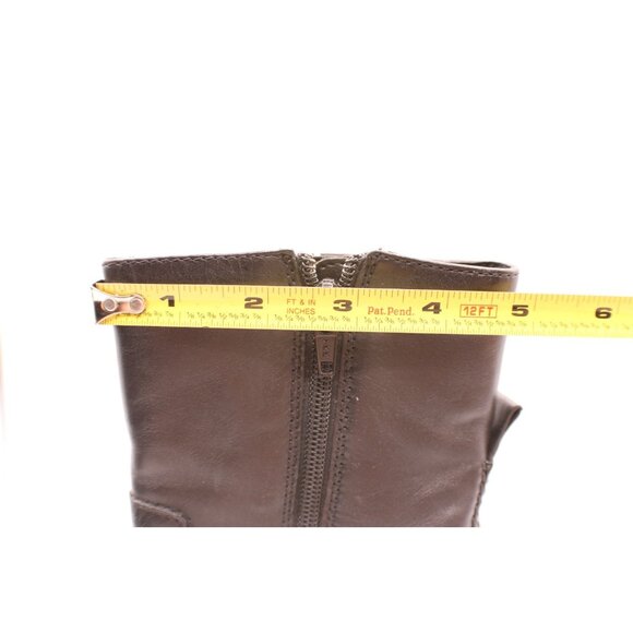 Apostrophe Nina Boots 7M Black Leather Square Toe Side Zip Above Ankle with Box - Picture 10 of 11